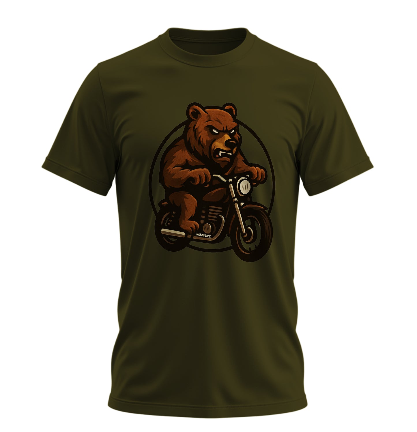 Wild Bear Ride - 10 Farklı Renk - Unisex Rahat Kalıp Baskılı Tişört - BearZ Collection