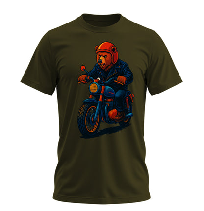 Orange Bear - 10 Farklı Renk - Unisex Rahat Kalıp Baskılı Tişört - BearZ Collection