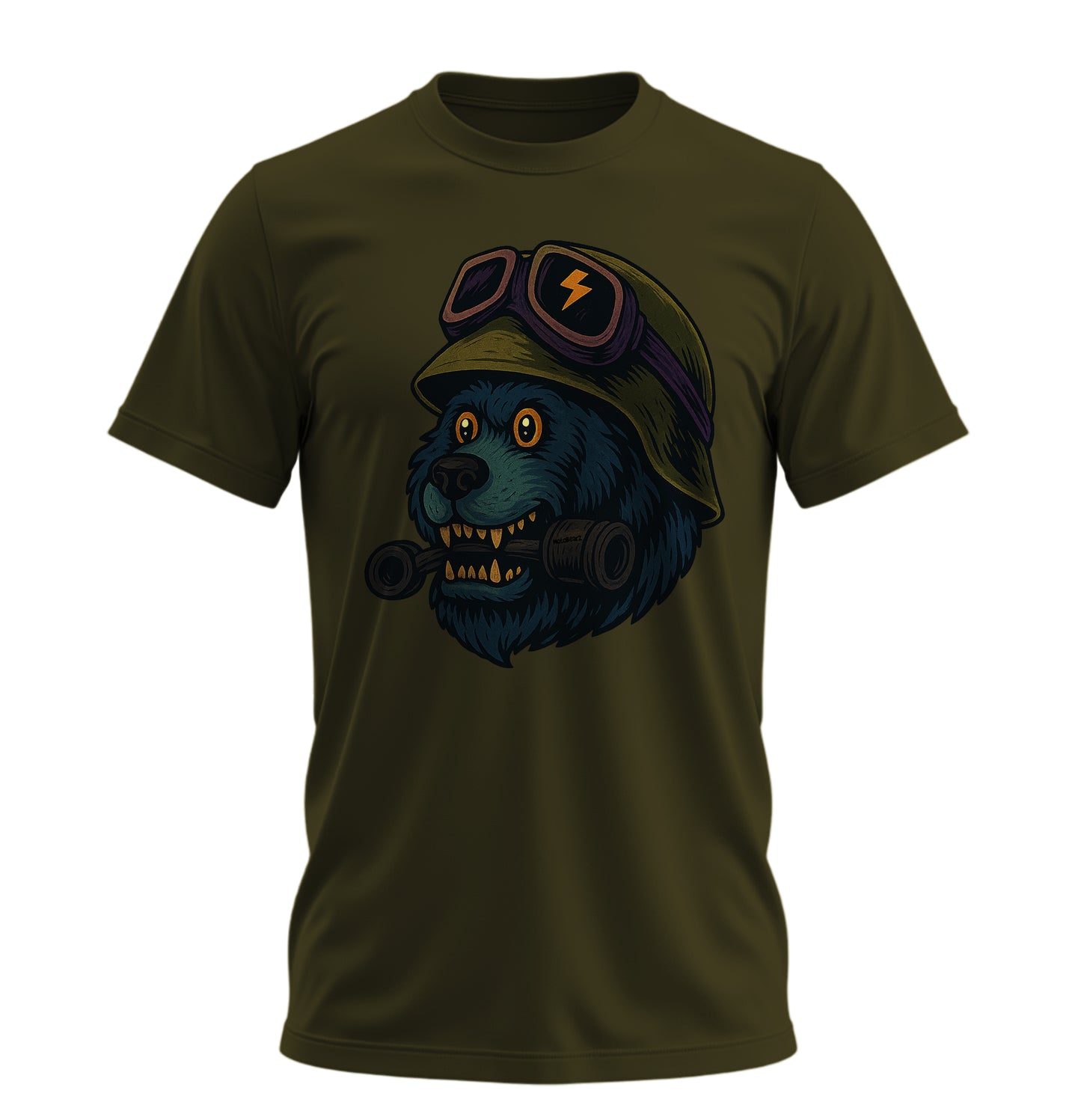 Crazy BearZ - 10 Farklı Renk - Unisex Rahat Kalıp Baskılı Tişört - BearZ Collection