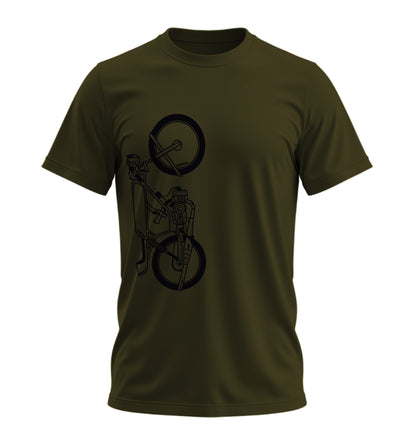 The Classic Iron Howl  - 10 Farklı Renk - Unisex Rahat Kalıp Baskılı Tişört - Moto Garage Collection