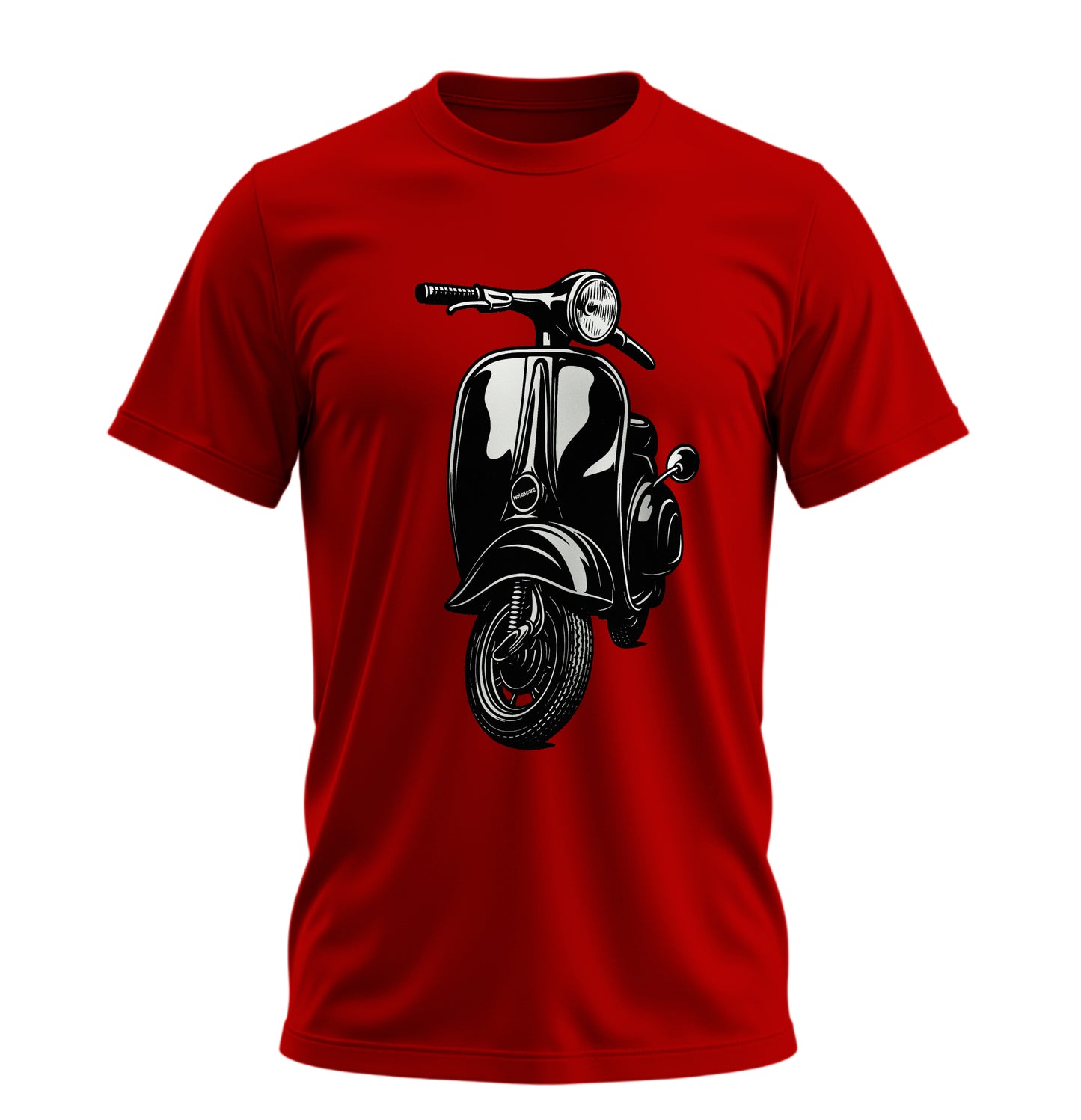 The Nostalgic Scooter - 10 Farklı Renk - Unisex Rahat Kalıp Baskılı Tişört - Moto Garage Collection