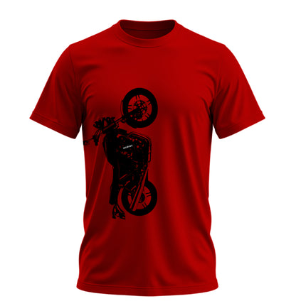 Black Coyote Motosiklet  - 10 Farklı Renk - Unisex Rahat Kalıp Baskılı Tişört - Moto Garage Collection
