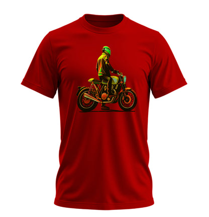 Neon Rider - 10 Farklı Renk - Unisex Rahat Kalıp Baskılı Tişört - Moto Garage Collection