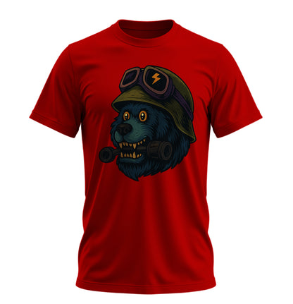 Crazy BearZ - 10 Farklı Renk - Unisex Rahat Kalıp Baskılı Tişört - BearZ Collection