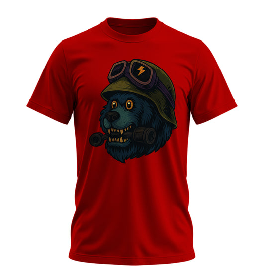 Crazy BearZ - 10 Farklı Renk - Unisex Rahat Kalıp Baskılı Tişört - BearZ Collection