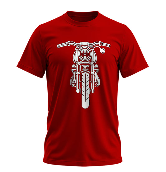 The Classic Ghost Piston  - 10 Farklı Renk - Unisex Rahat Kalıp Baskılı Tişört - Moto Garage Collection