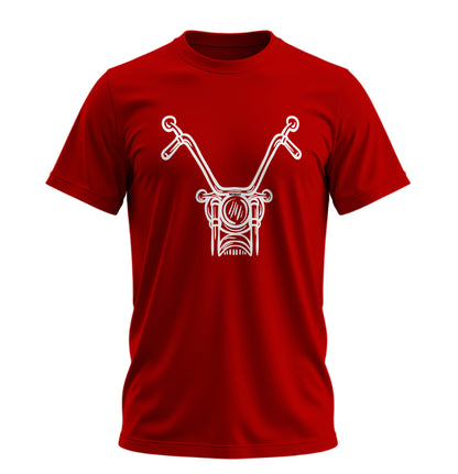 Chopper Head - 10 Farklı Renk - Unisex Rahat Kalıp Baskılı Tişört - Moto Garage Collection