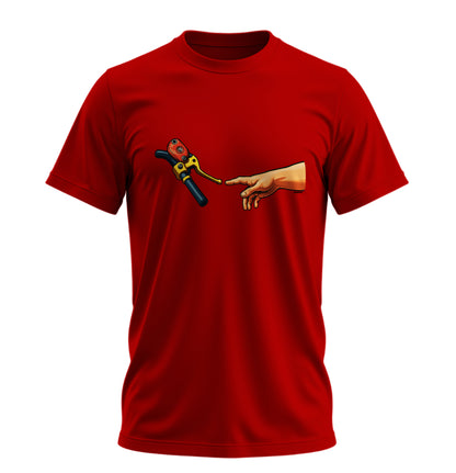 Touch The Motorcycle - 10 Farklı Renk - Unisex Rahat Kalıp Baskılı Tişört - Moto Garage Collection