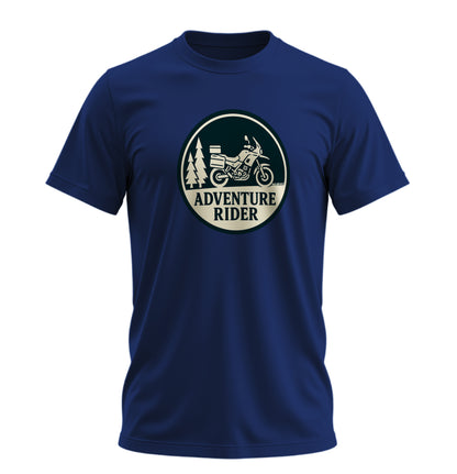 Adventure Rider - Unisex Rahat Kalıp Baskılı Tişört - Moto Garage Collection