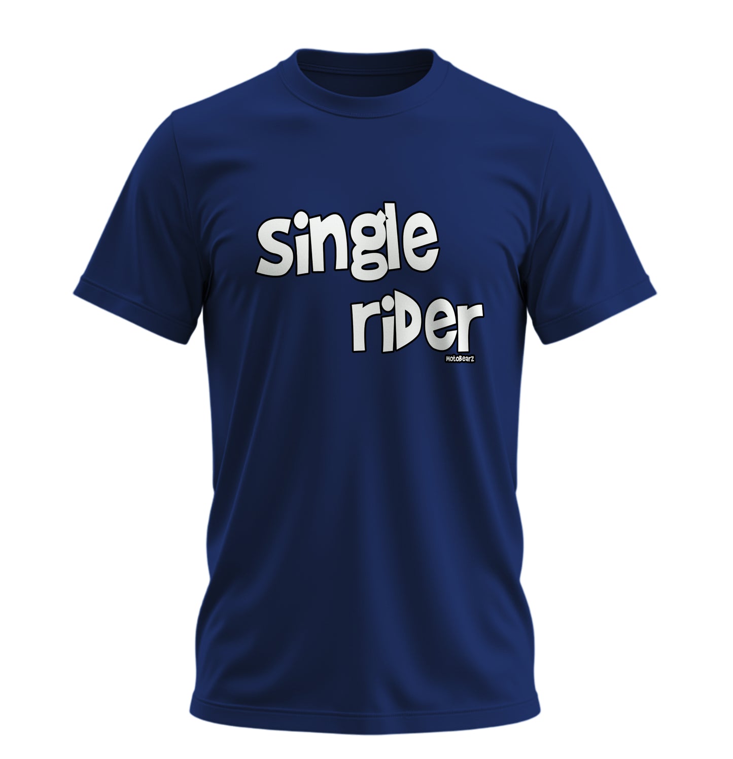 Single Rider - Unisex Rahat Kalıp Baskılı Tişört - Moto Garage Collection