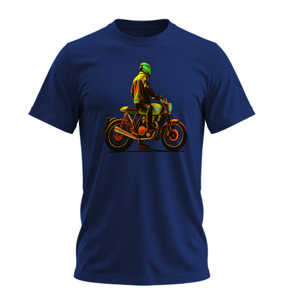 Neon Rider - 10 Farklı Renk - Unisex Rahat Kalıp Baskılı Tişört - Moto Garage Collection