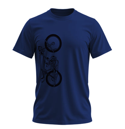The Classic Iron Howl  - 10 Farklı Renk - Unisex Rahat Kalıp Baskılı Tişört - Moto Garage Collection
