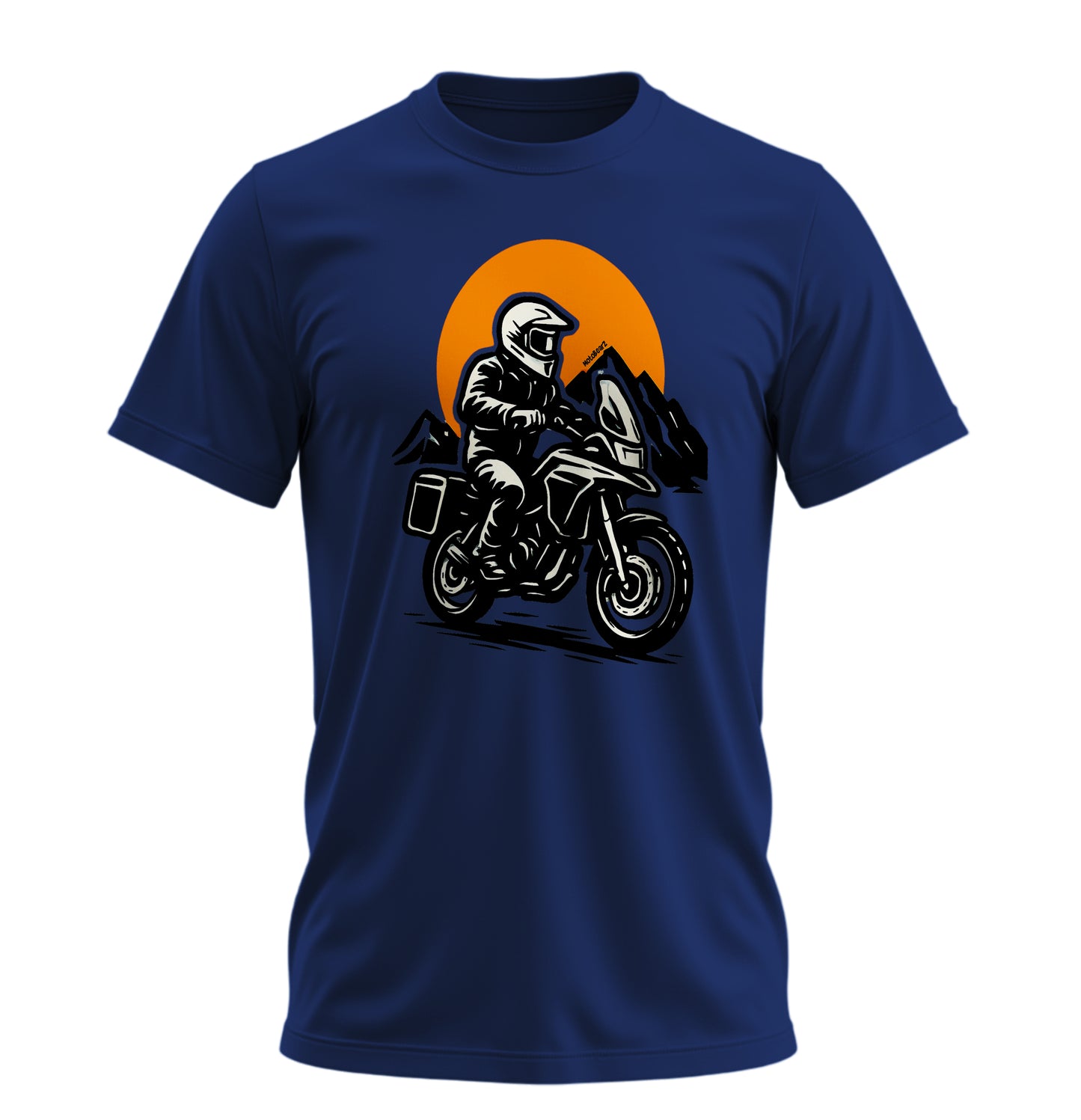 Adventure Motorcycle - 10 Farklı Renk - Unisex Rahat Kalıp Baskılı Tişört - Moto Garage Collection