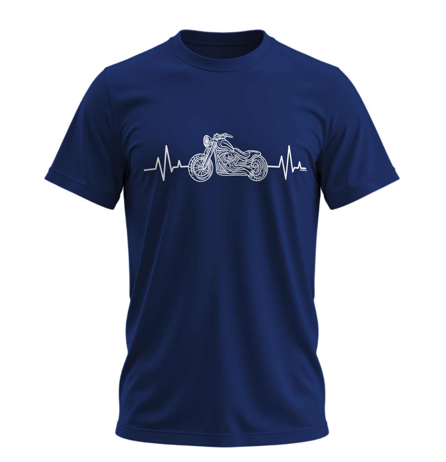 Heart Beat Kalp Atışı Biker - 10 Farklı Renk - Unisex Rahat Kalıp Baskılı Tişört - Moto Garage Collection