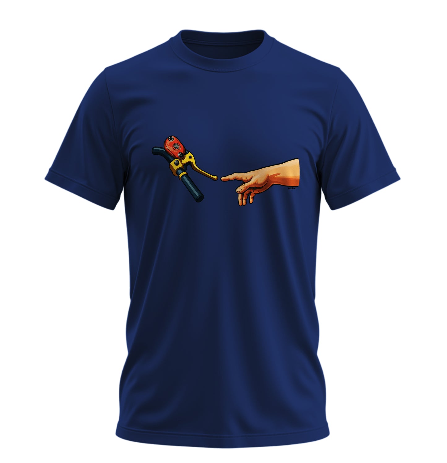 Touch The Motorcycle - 10 Farklı Renk - Unisex Rahat Kalıp Baskılı Tişört - Moto Garage Collection