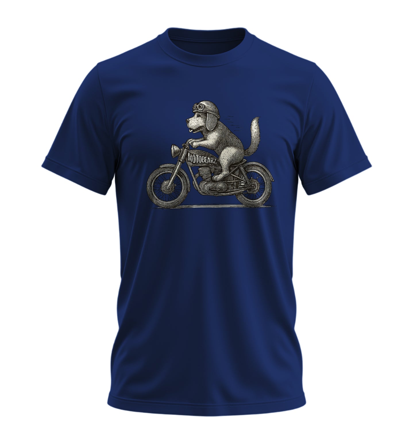 Motorcycle Dog - 10 Farklı Renk - Unisex Rahat Kalıp Baskılı Tişört - Moto Garage Collection