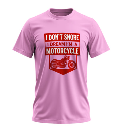 I Dream Motorcycle - Unisex Rahat Kalıp Baskılı Tişört - Moto Garage Collection