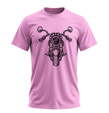 Chopper Bold Head - 10 Farklı Renk - Unisex Rahat Kalıp Baskılı Tişört - Moto Garage Collection