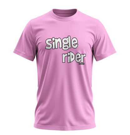 Single Rider - Unisex Rahat Kalıp Baskılı Tişört - Moto Garage Collection