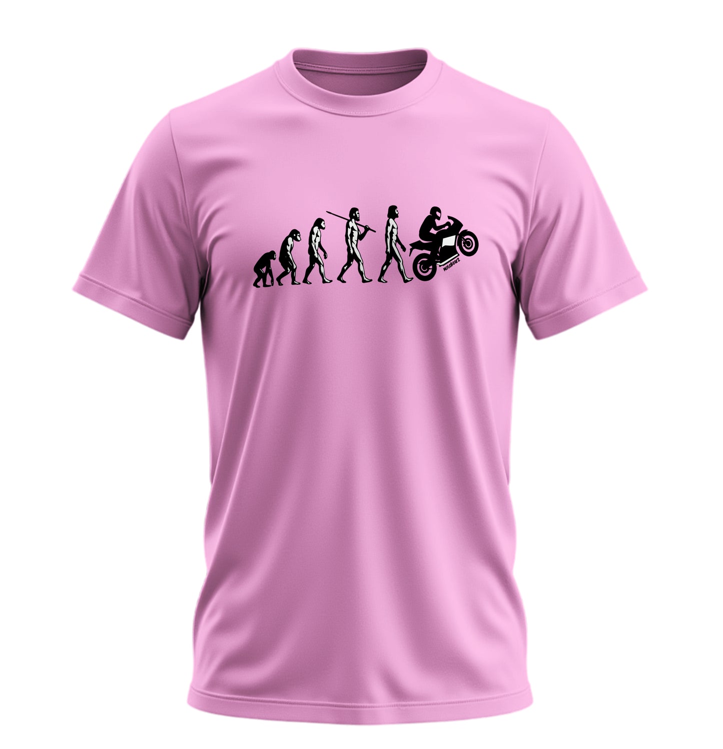 The Evolution of a Rider - Bir Motorcunun Evrimi - Unisex Rahat Kalıp Baskılı Tişört - Moto Garage Collection