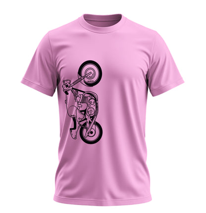 The Classic Shadow Fang  - 10 Farklı Renk - Unisex Rahat Kalıp Baskılı Tişört - Moto Garage Collection