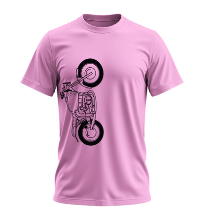 The Classic Crimson Vulture  - 10 Farklı Renk - Unisex Rahat Kalıp Baskılı Tişört - Moto Garage Collection