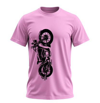 The Classic Midnight Bison - 10 Farklı Renk - Unisex Rahat Kalıp Baskılı Tişört - Moto Garage Collection