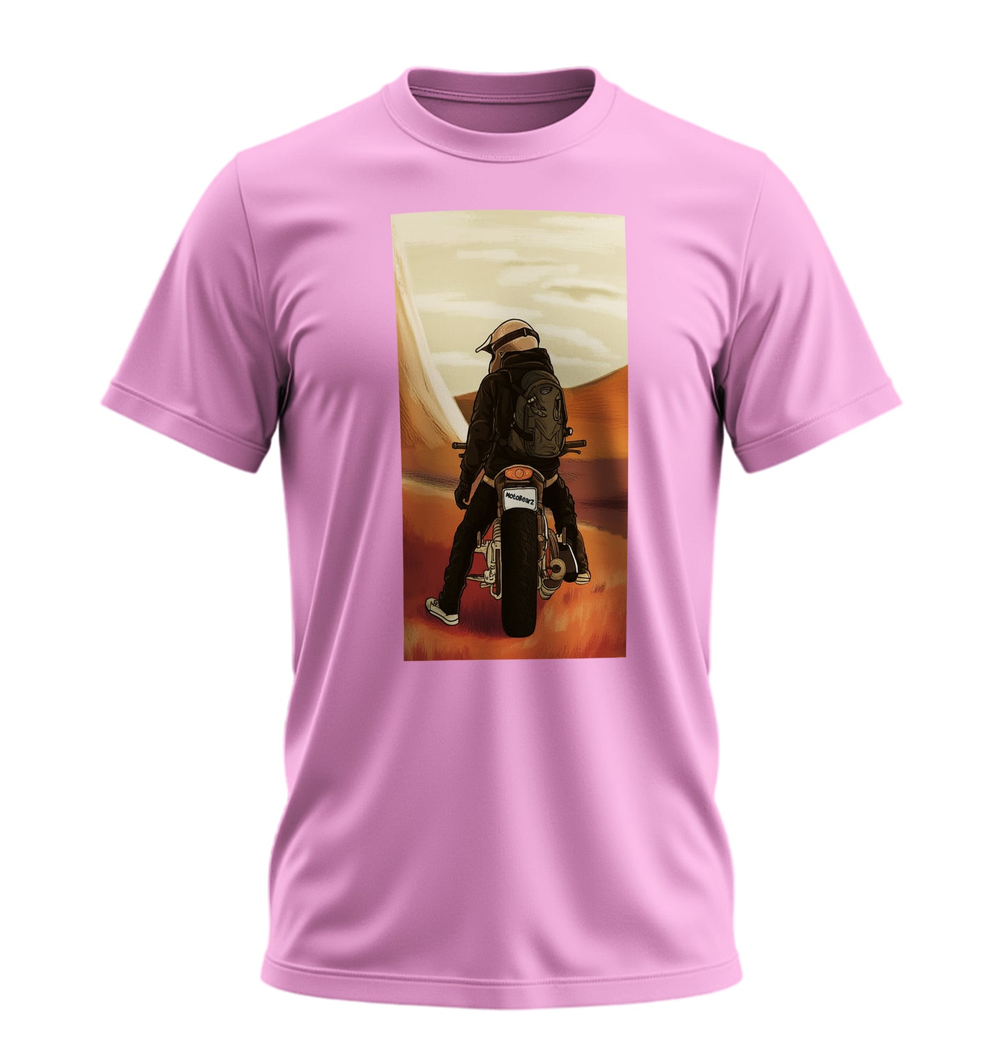 Desert Ride - 10 Farklı Renk - Unisex Rahat Kalıp Baskılı Tişört - Moto Garage Collection