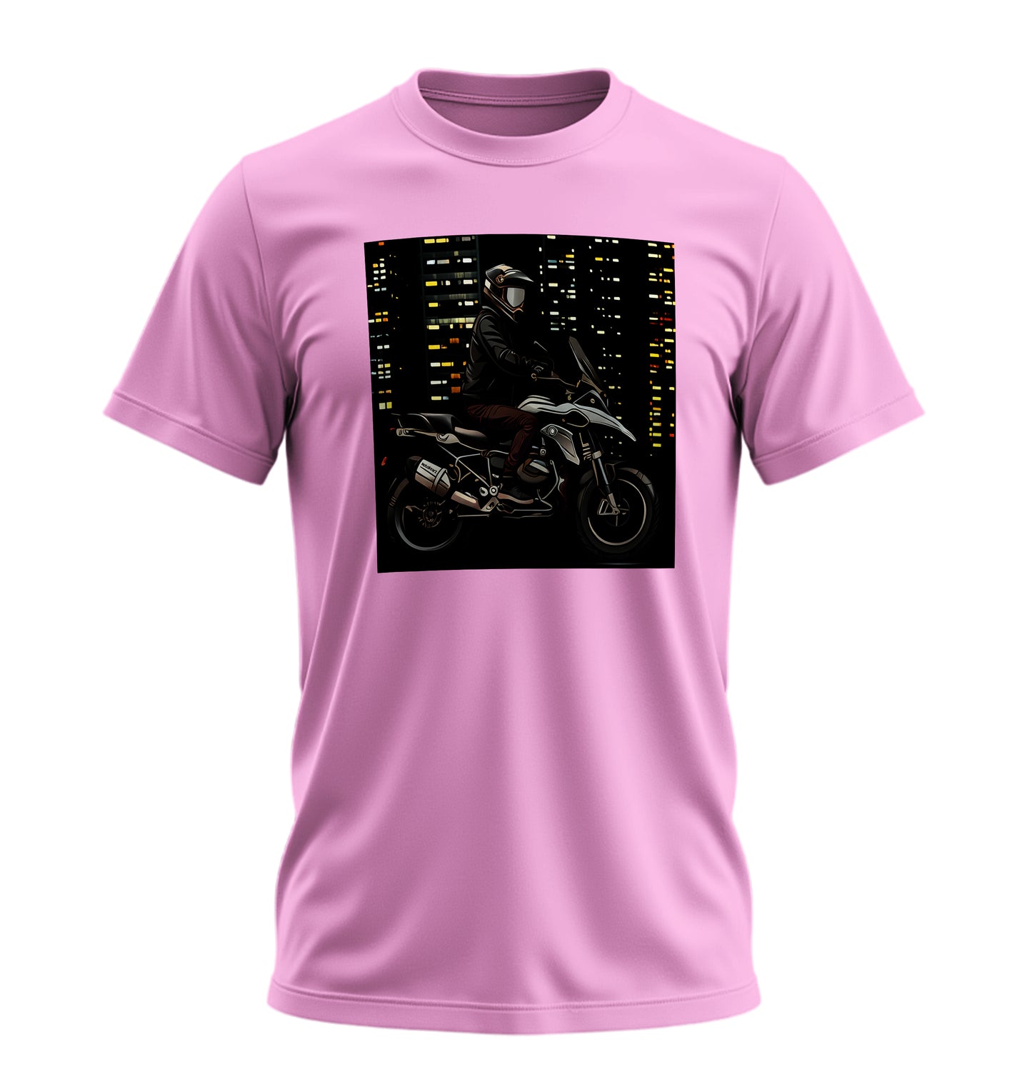 Adventure Night - 10 Farklı Renk - Unisex Rahat Kalıp Baskılı Tişört - Moto Garage Collection