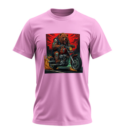 Fire on BearZ - 10 Farklı Renk - Unisex Rahat Kalıp Baskılı Tişört - BearZ Collection