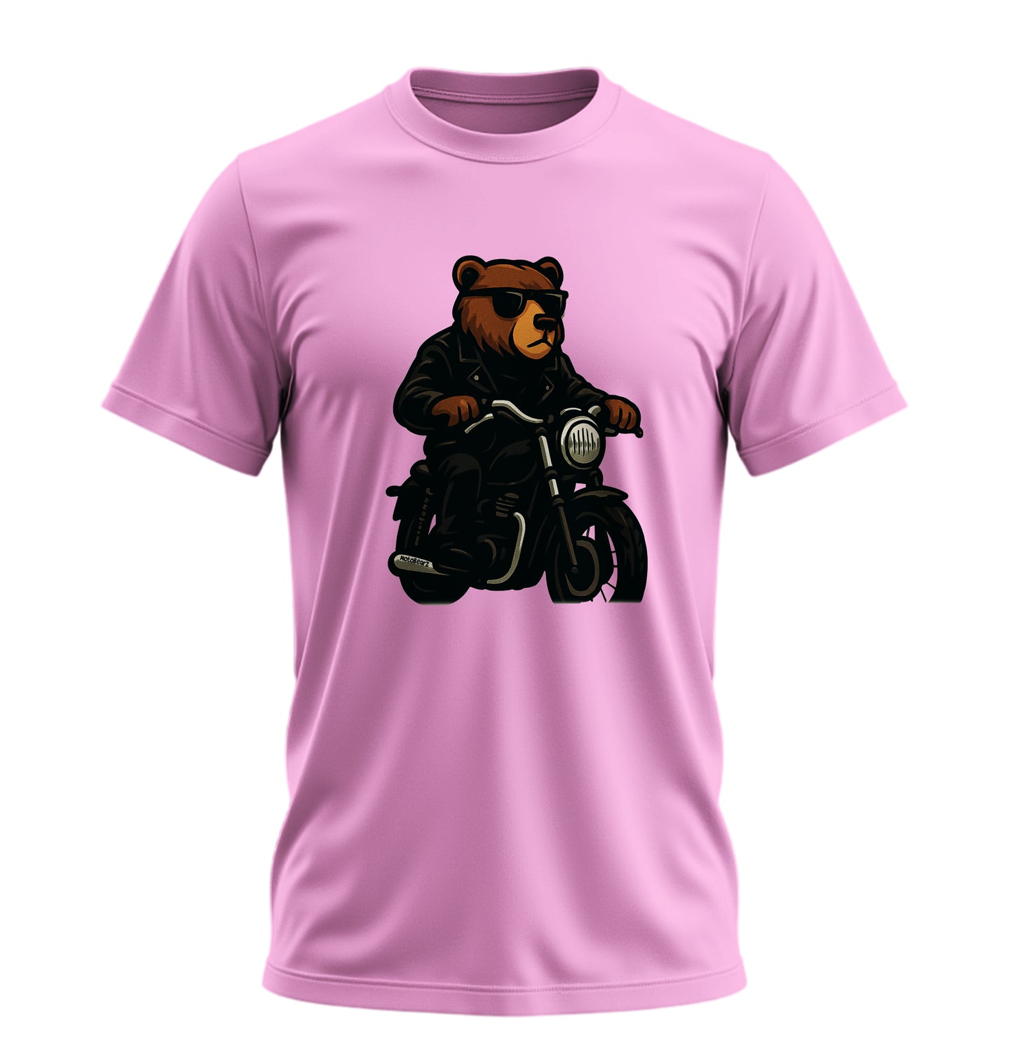 Bear N Ride - 10 Farklı Renk - Unisex Rahat Kalıp Baskılı Tişört - BearZ Collection