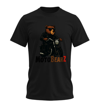 Bear Rides Bike - 10 Farklı Renk - Unisex Rahat Kalıp Baskılı Tişört - BearZ Collection