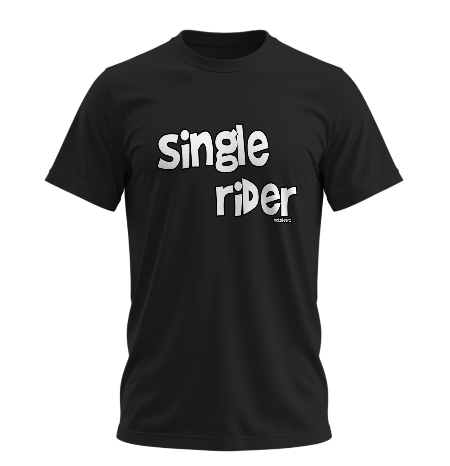 Single Rider - Unisex Rahat Kalıp Baskılı Tişört - Moto Garage Collection
