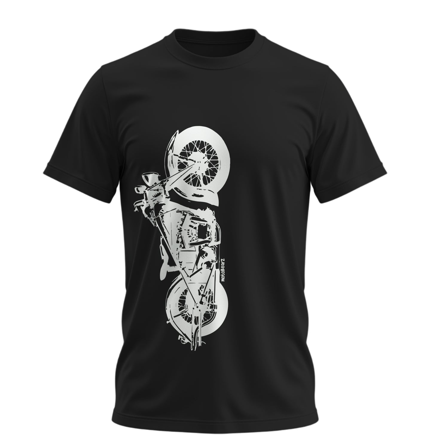 The Classic Midnight Bison - 10 Farklı Renk - Unisex Rahat Kalıp Baskılı Tişört - Moto Garage Collection