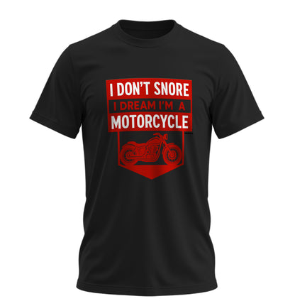 I Dream Motorcycle - Unisex Rahat Kalıp Baskılı Tişört - Moto Garage Collection
