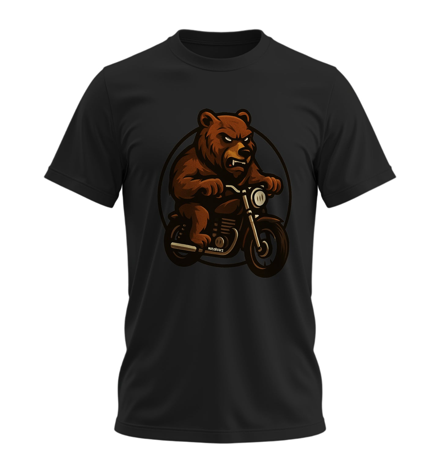 Wild Bear Ride - 10 Farklı Renk - Unisex Rahat Kalıp Baskılı Tişört - BearZ Collection