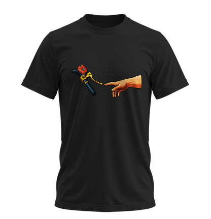 Touch The Motorcycle - 10 Farklı Renk - Unisex Rahat Kalıp Baskılı Tişört - Moto Garage Collection