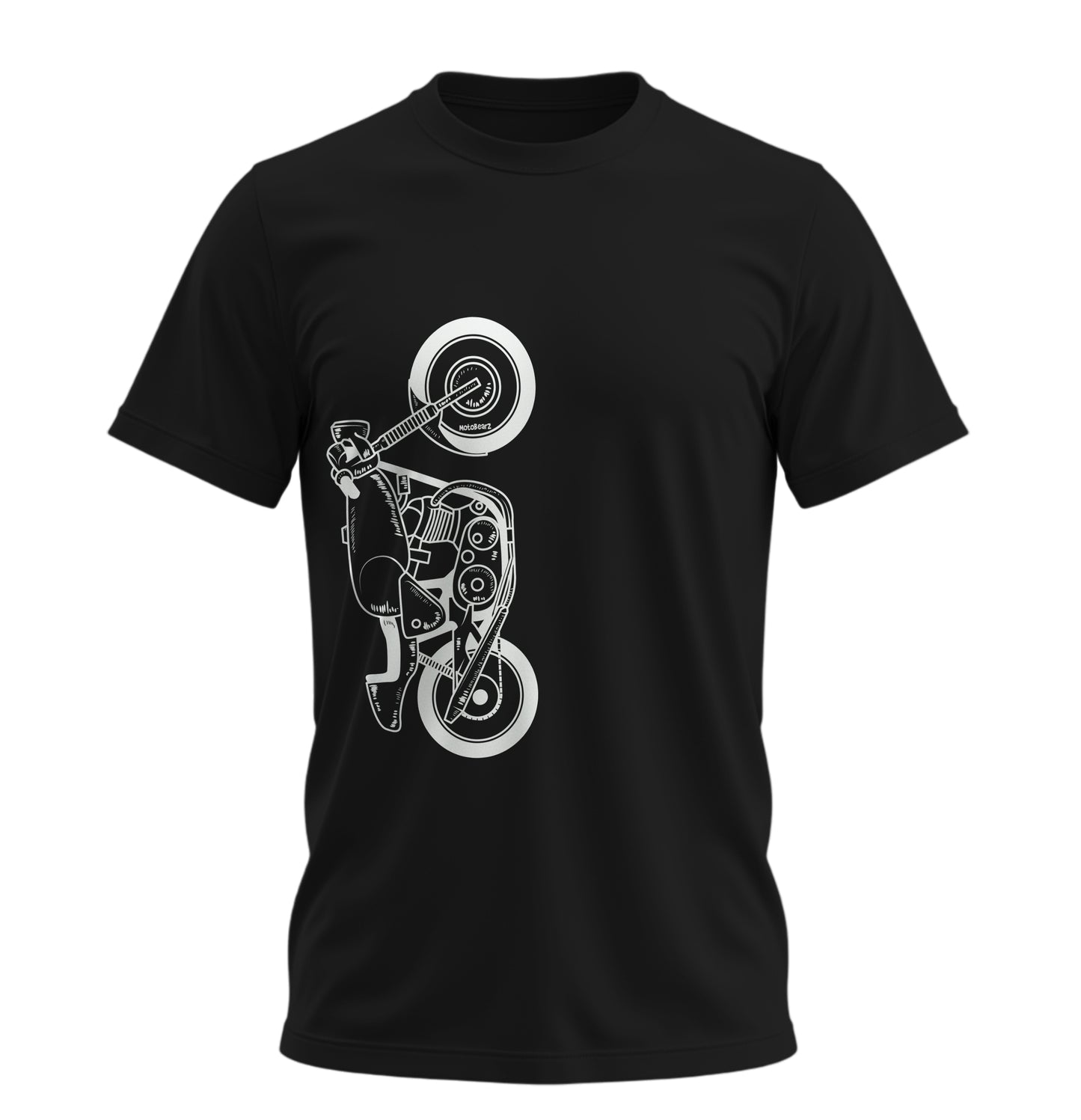 The Classic Shadow Fang  - 10 Farklı Renk - Unisex Rahat Kalıp Baskılı Tişört - Moto Garage Collection