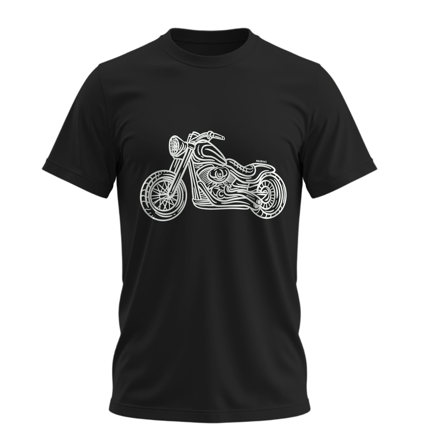Chopper Line - 10 Farklı Renk - Unisex Rahat Kalıp Baskılı Tişört - Moto Garage Collection