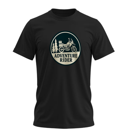 Adventure Rider - Unisex Rahat Kalıp Baskılı Tişört - Moto Garage Collection