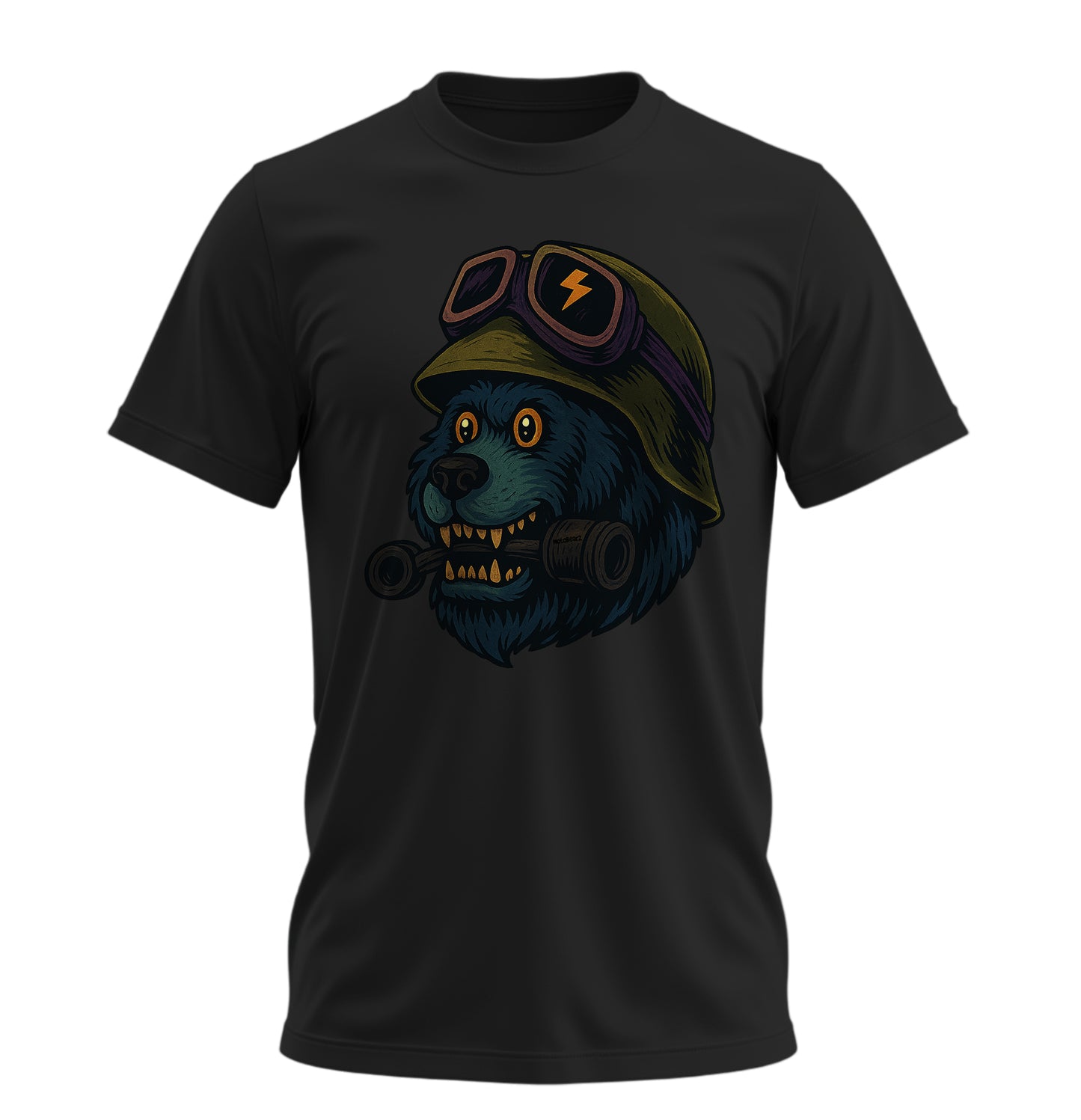 Crazy BearZ - 10 Farklı Renk - Unisex Rahat Kalıp Baskılı Tişört - BearZ Collection