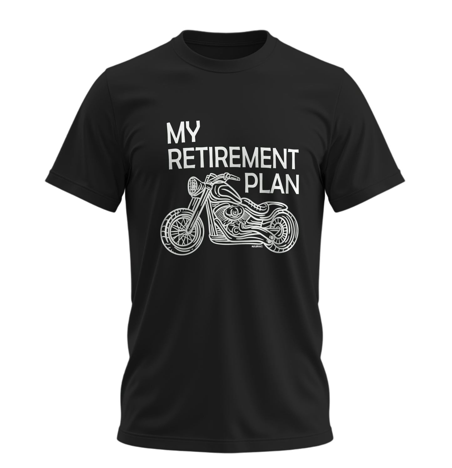 Benim Emeklilik Planım - My Retirement Plan - 10 Farklı Renk - Unisex Rahat Kalıp Baskılı Tişört - Moto Garage Collection
