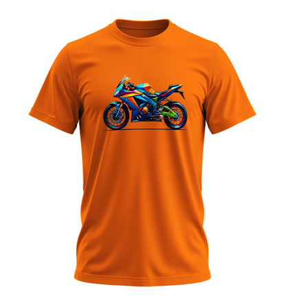 Geleceğin Motoru - 10 Farklı Renk - Unisex Rahat Kalıp Baskılı Tişört - Moto Garage Collection