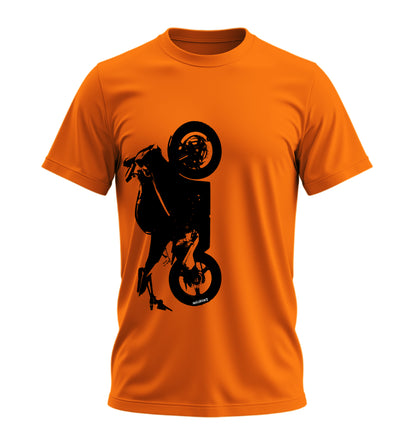 Blaze Serpent Racing Motosiklet  - 10 Farklı Renk - Unisex Rahat Kalıp Baskılı Tişört - Moto Garage Collection