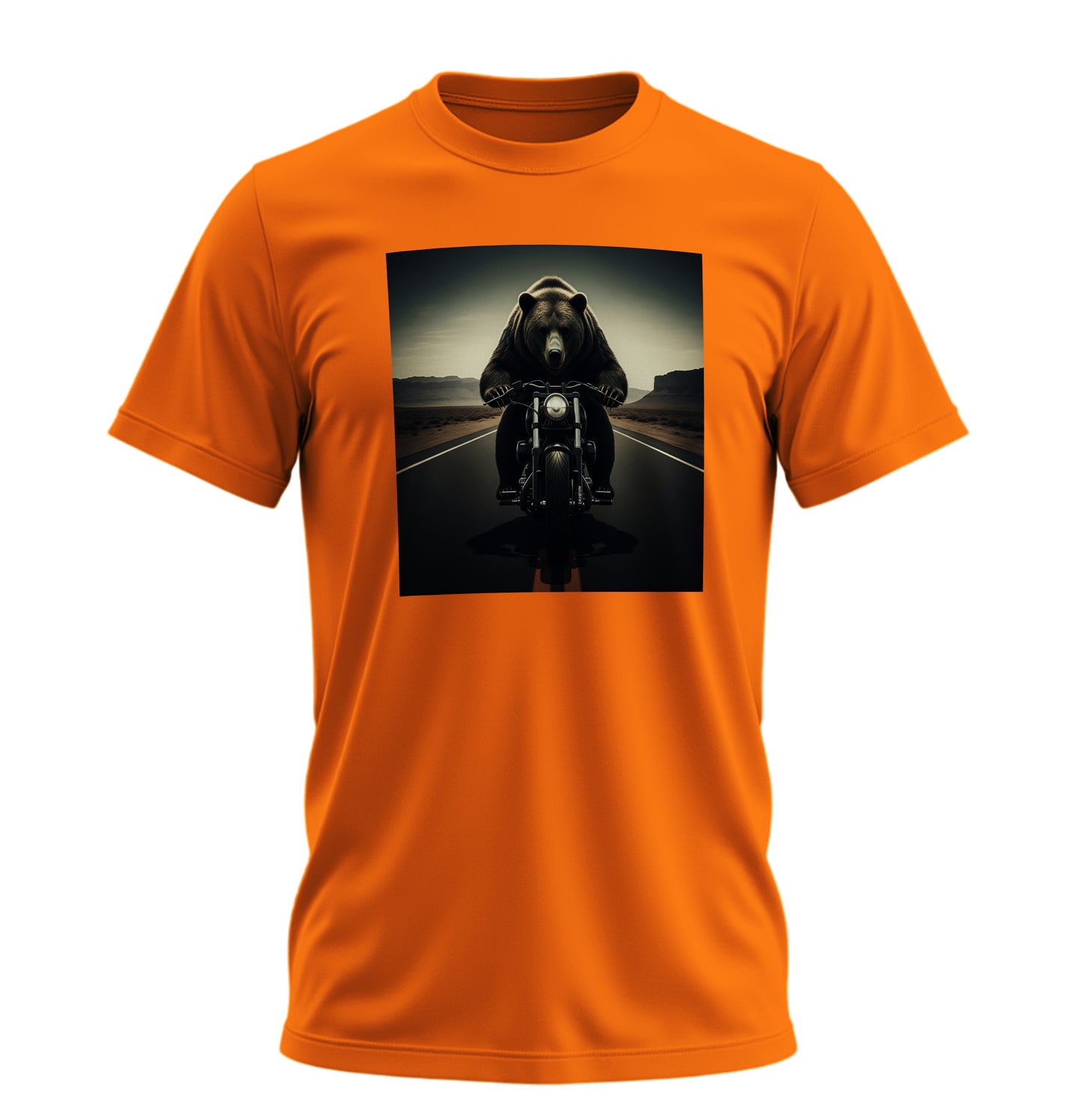 Road on BearZ - 10 Farklı Renk - Unisex Rahat Kalıp Baskılı Tişört - BearZ Collection