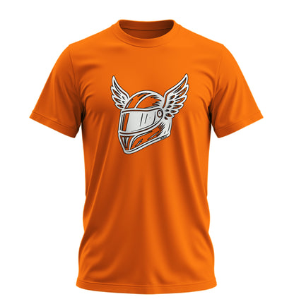 Wings Helmet - 10 Farklı Renk - Unisex Rahat Kalıp Baskılı Tişört - Moto Garage Collection