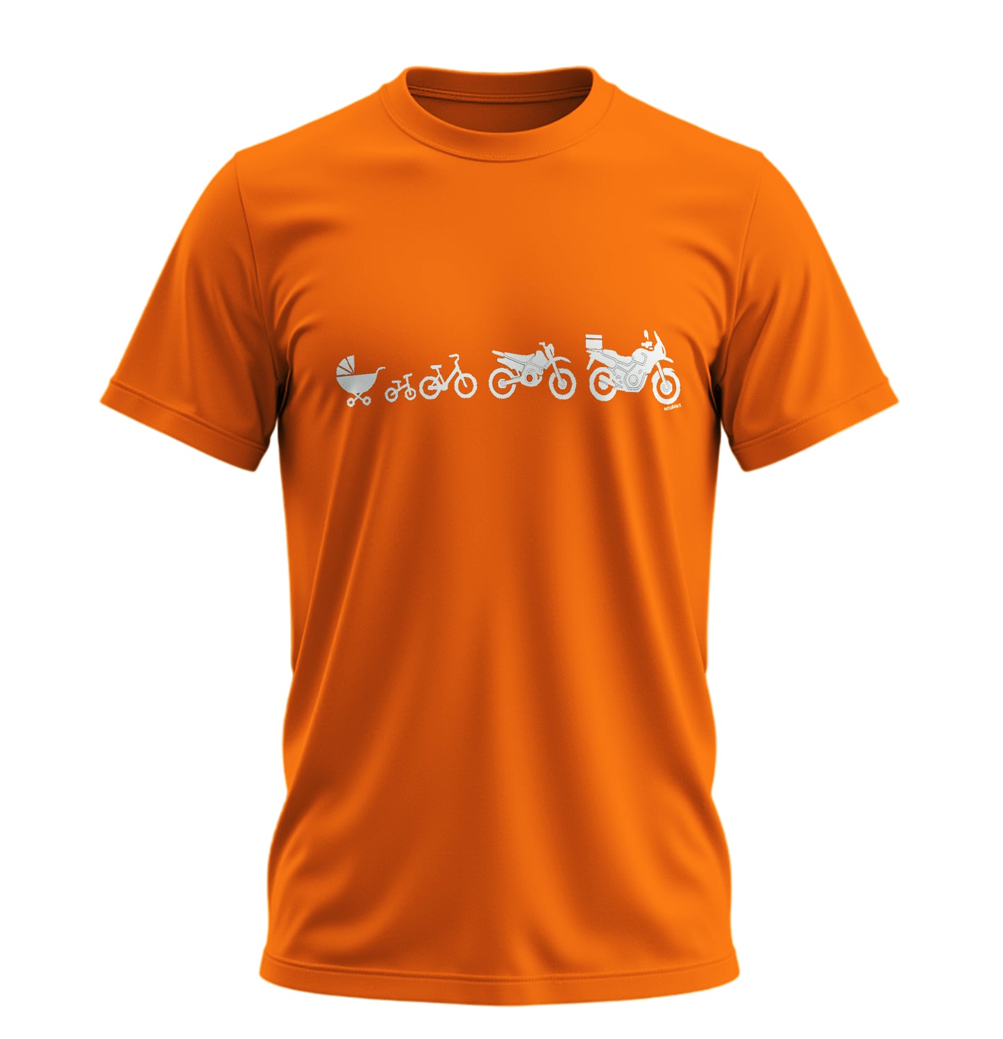 The Evolution of a Motorcycle - Motosikletin Evrimi - Unisex Rahat Kalıp Baskılı Tişört - Moto Garage Collection