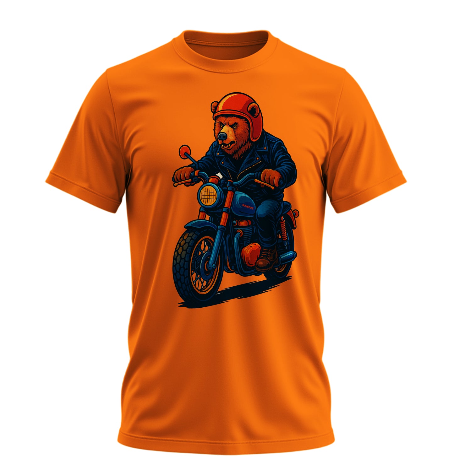 Orange Bear - 10 Farklı Renk - Unisex Rahat Kalıp Baskılı Tişört - BearZ Collection