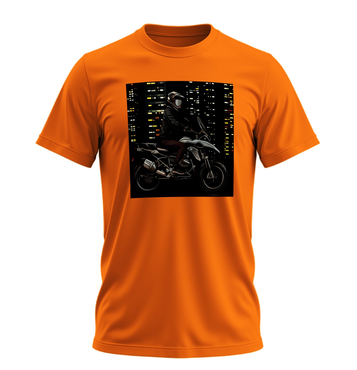 Adventure Night - 10 Farklı Renk - Unisex Rahat Kalıp Baskılı Tişört - Moto Garage Collection