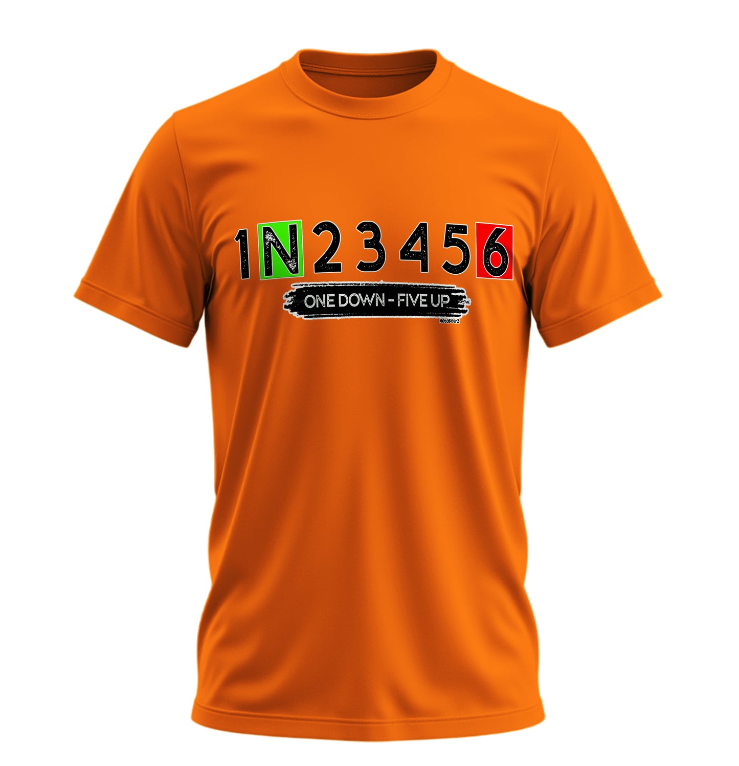 One Down Five Up - 10 Farklı Renk - Unisex Rahat Kalıp Baskılı Tişört - Moto Garage Collection